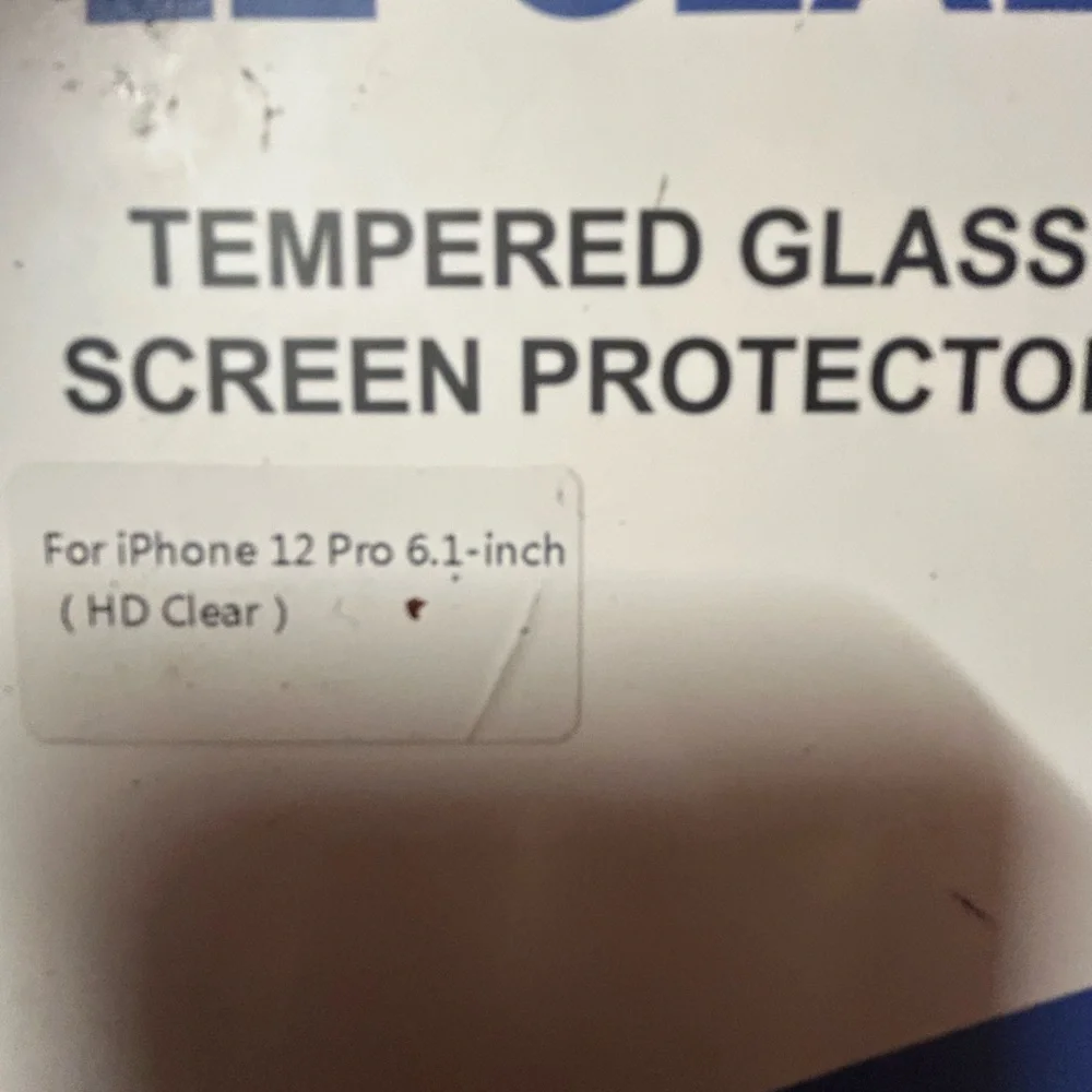 Tempered Glass Screen Protector for iPhone 12 Pro 6.1-inch - Clear